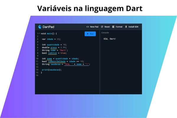 Variáveis na Linguagem Dart