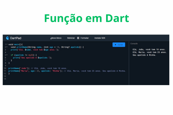 Artigo - Explicação sobre Funções em Dart